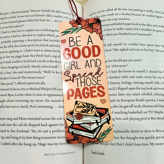 Spread Those Pages Metal Bookmark