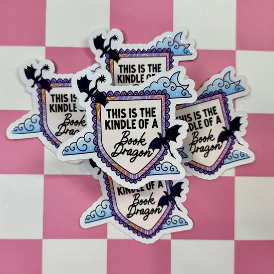 Kindle of a Dragon Sticker