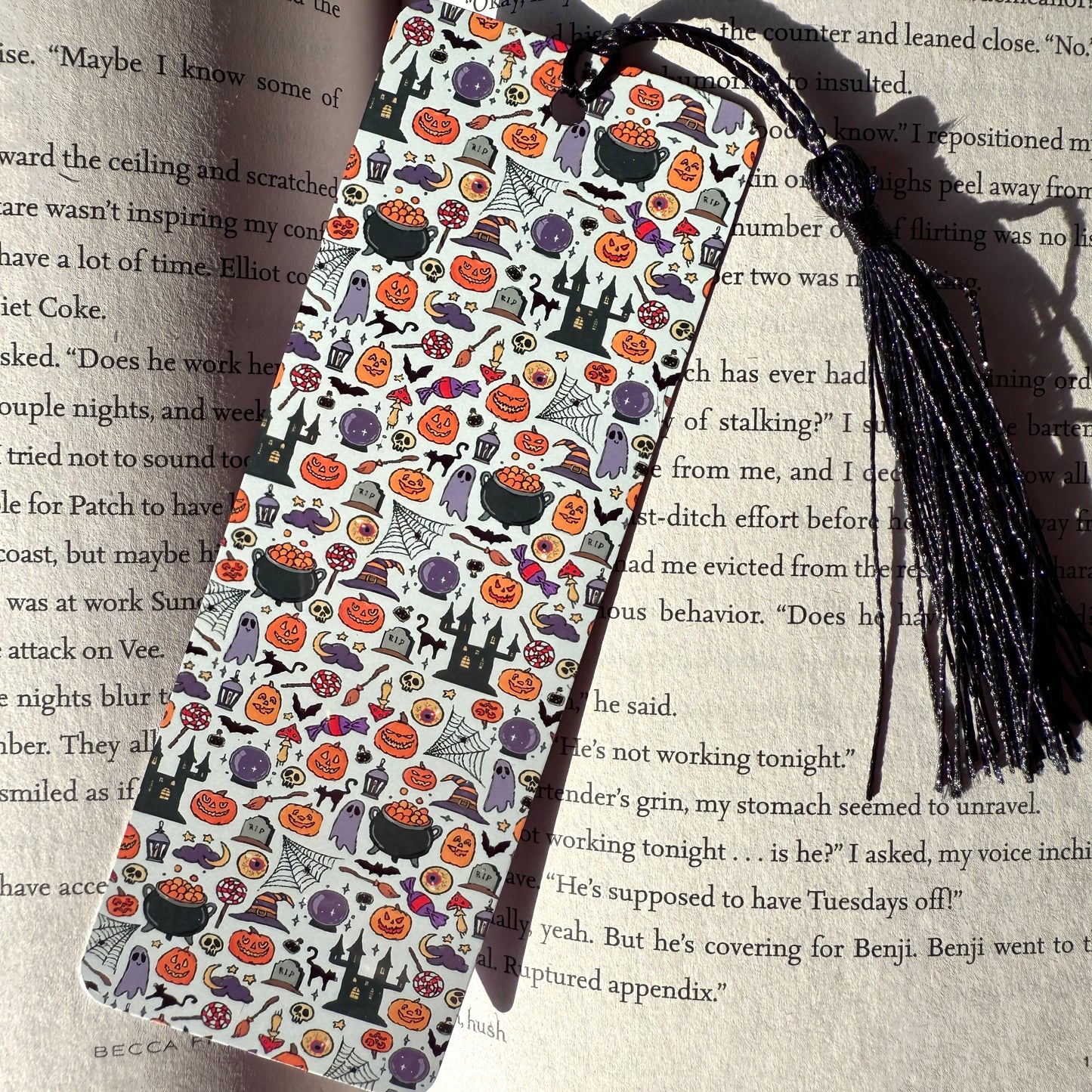 Halloween Things Metal Bookmark