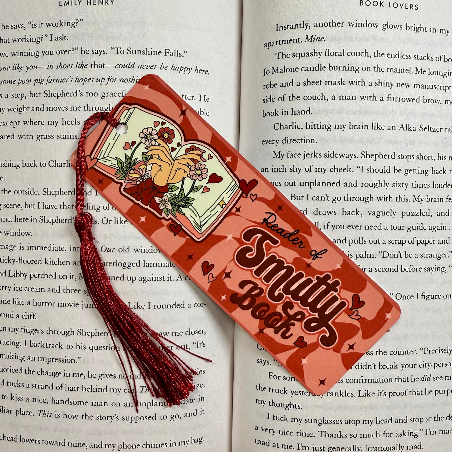 Reader of Smutty Books Metal Bookmark