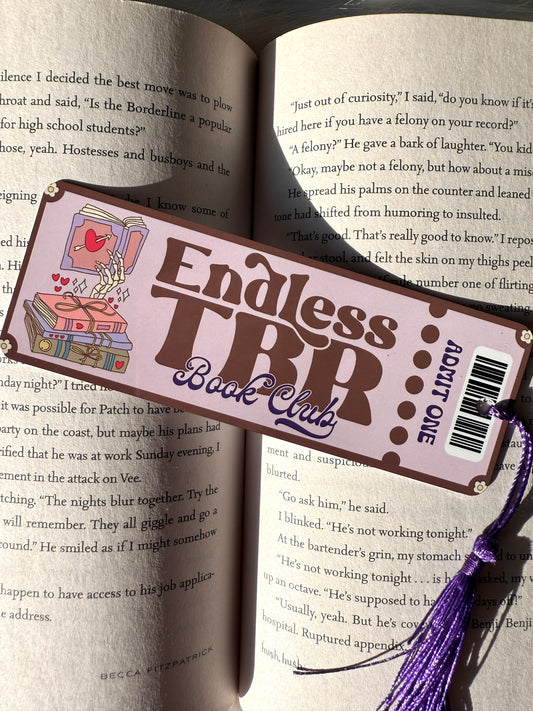 Endless TBR Metal Bookmark