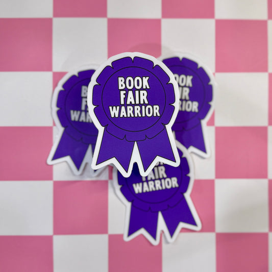 Book Fair Warrior Sticker