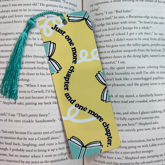 One More Chapter Metal Bookmark