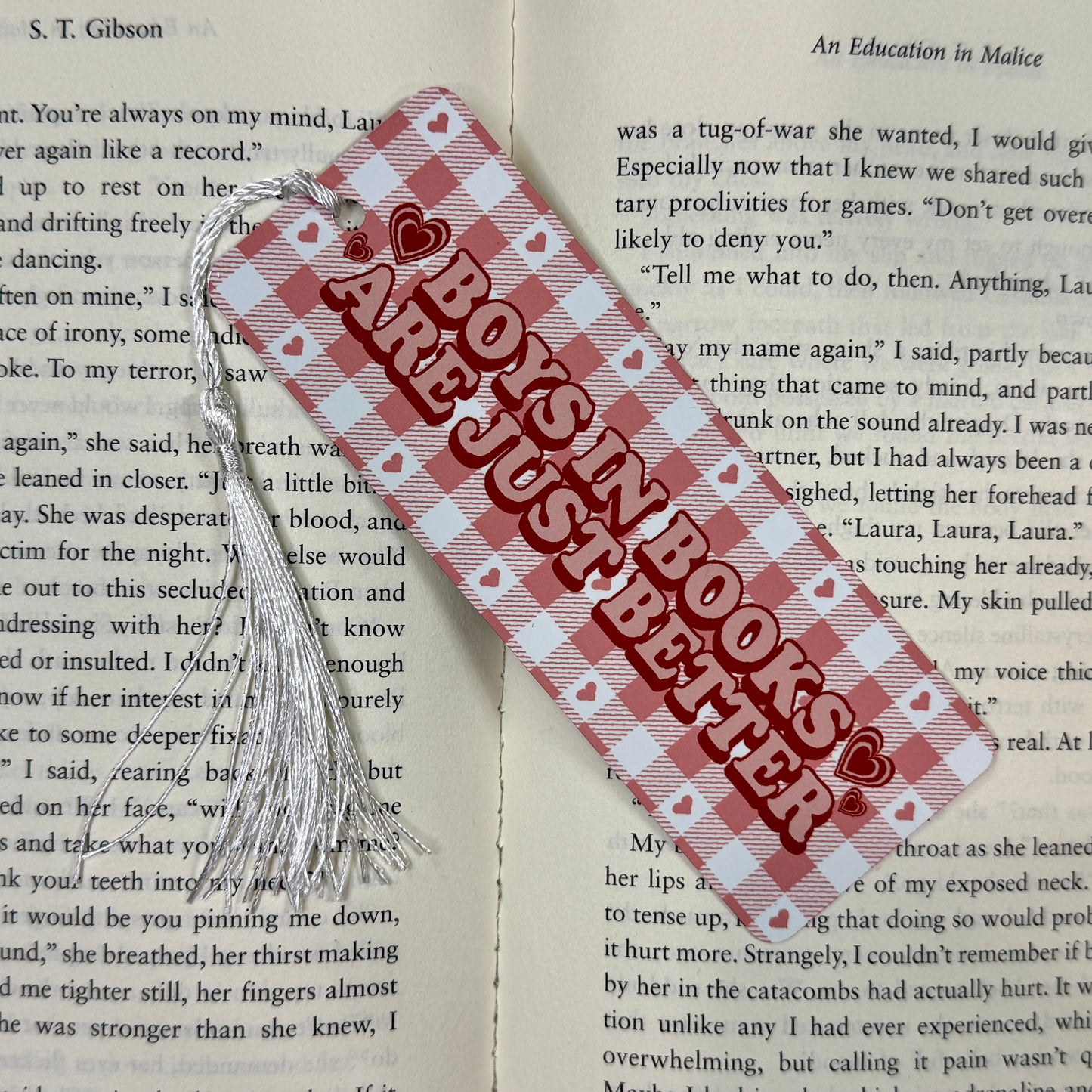 Boys in Books Metal Bookmark