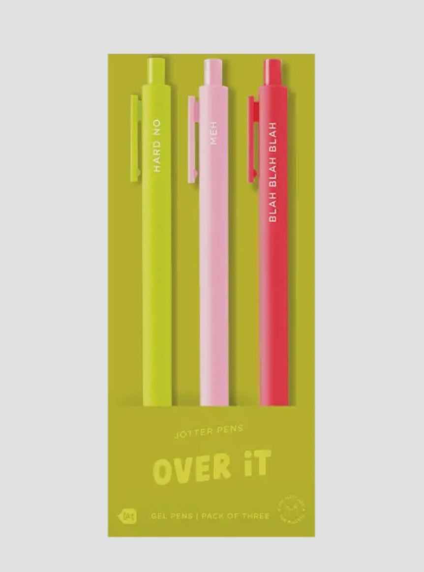 Over It Jotter Pen (3 Pack)