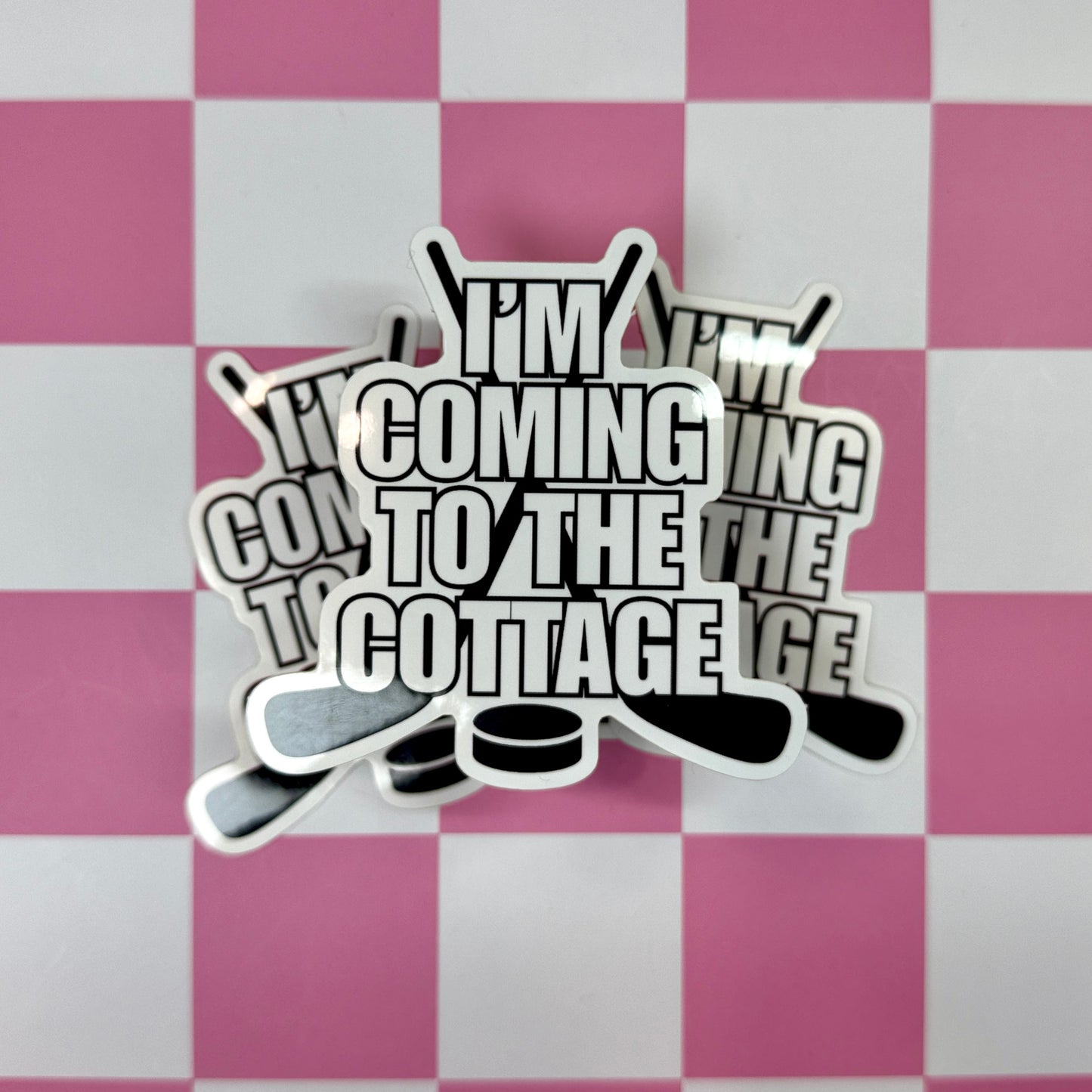 Coming to the Cottage Sticker