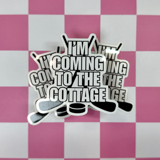 Coming to the Cottage Sticker