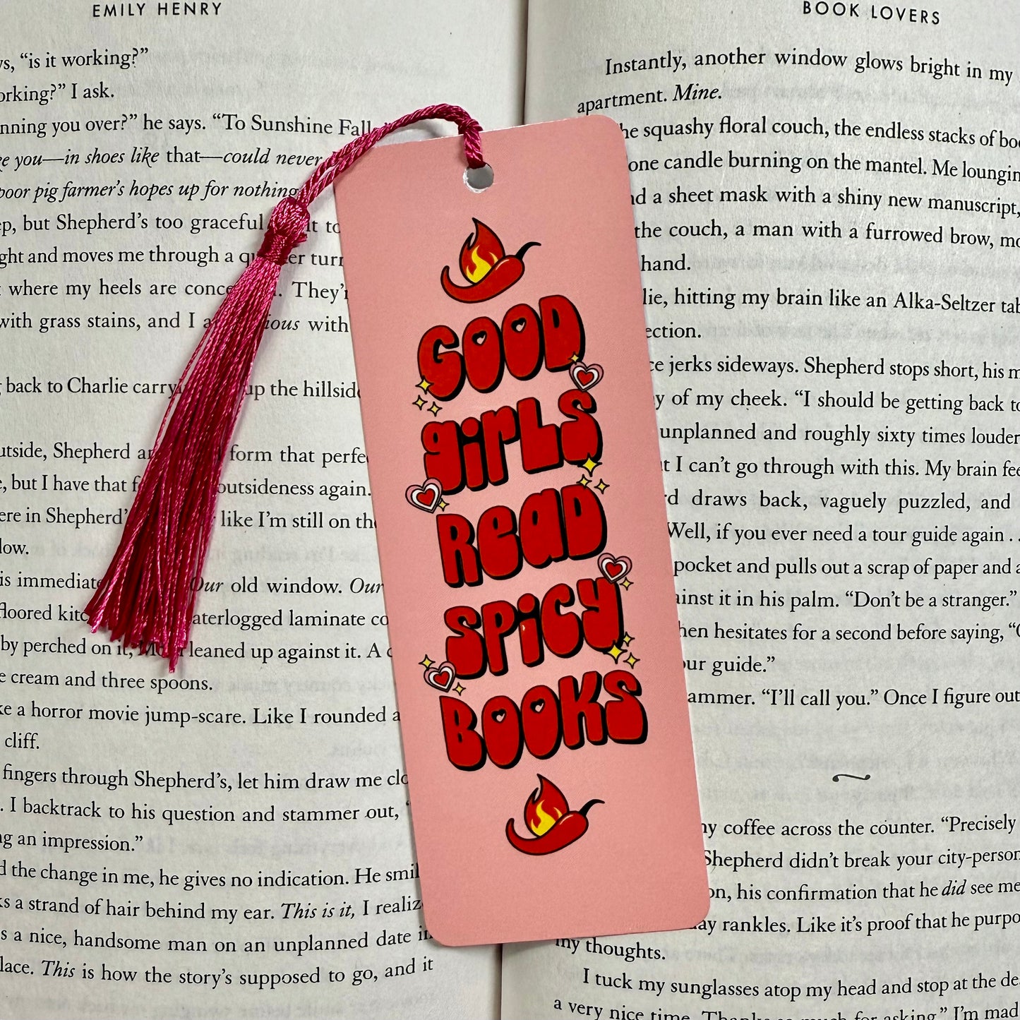 Good Girls Read Spicy Books Metal Bookmark