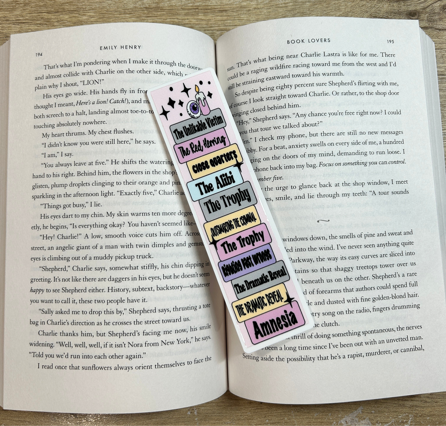 Mystery Tropes Acrylic Bookmark