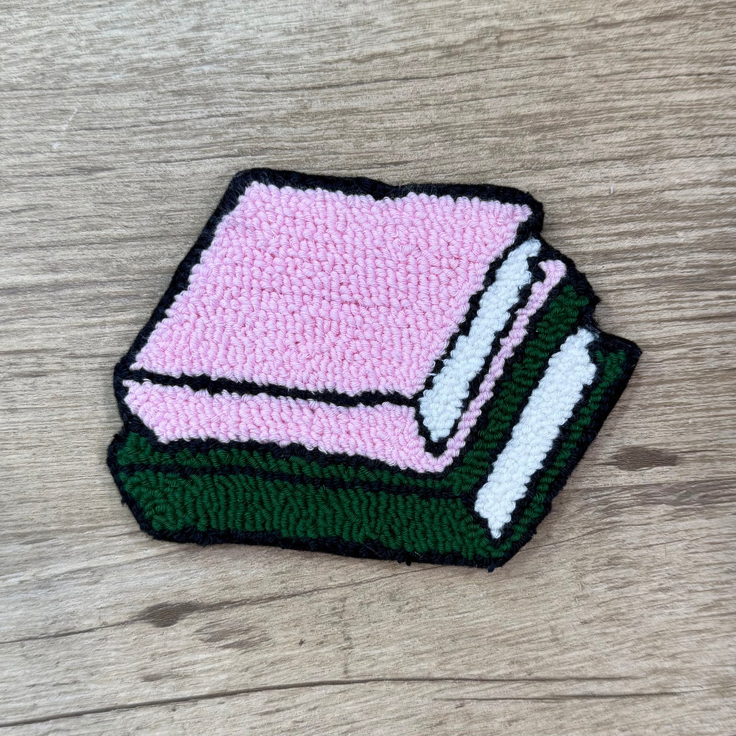 Book Stack Mug Rug