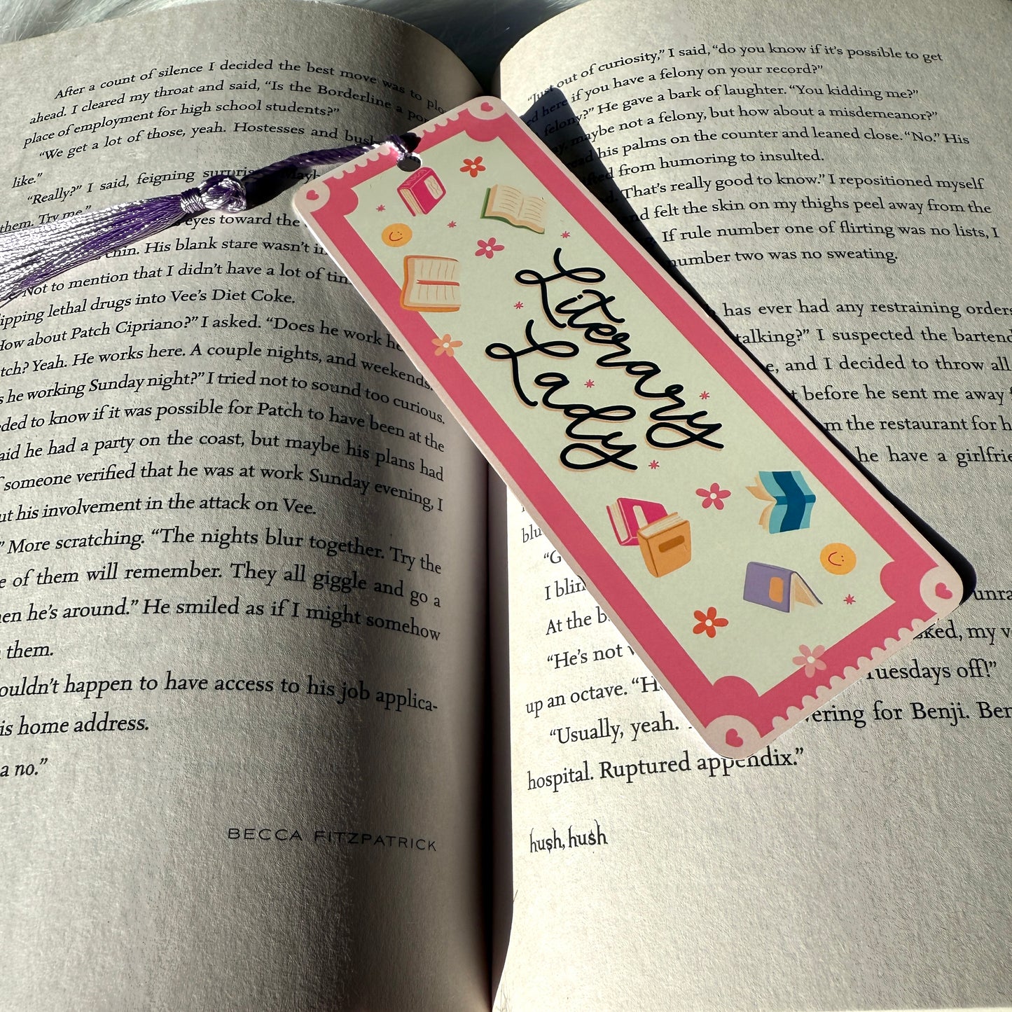 Literary Lady Metal Bookmark