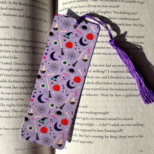 Purple Witch Metal Bookmark