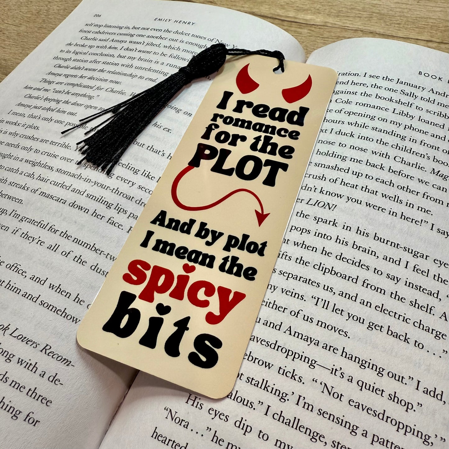 For the Spicy Bits Metal Bookmark