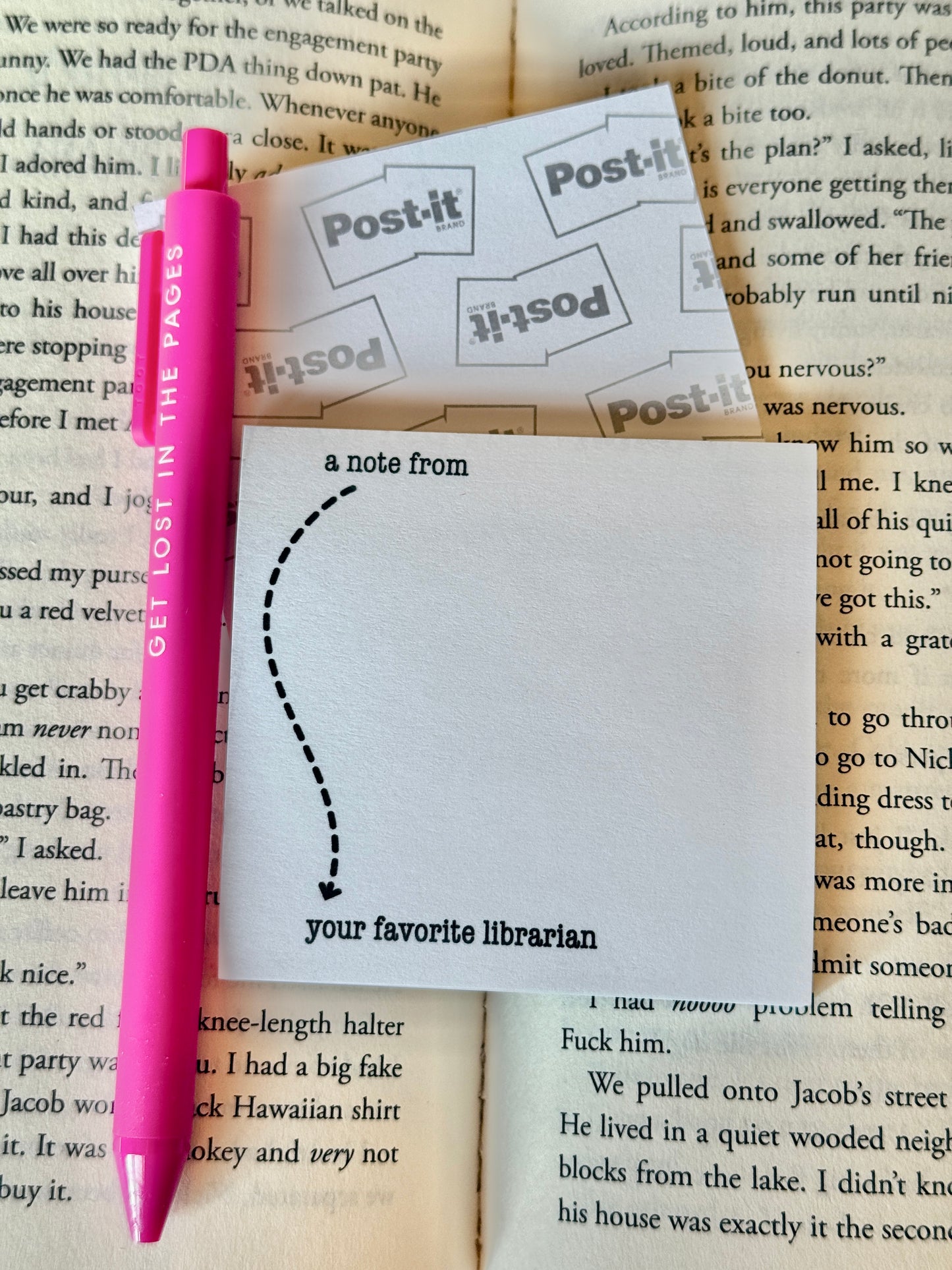 Your Favorite Librarian Post-It Note