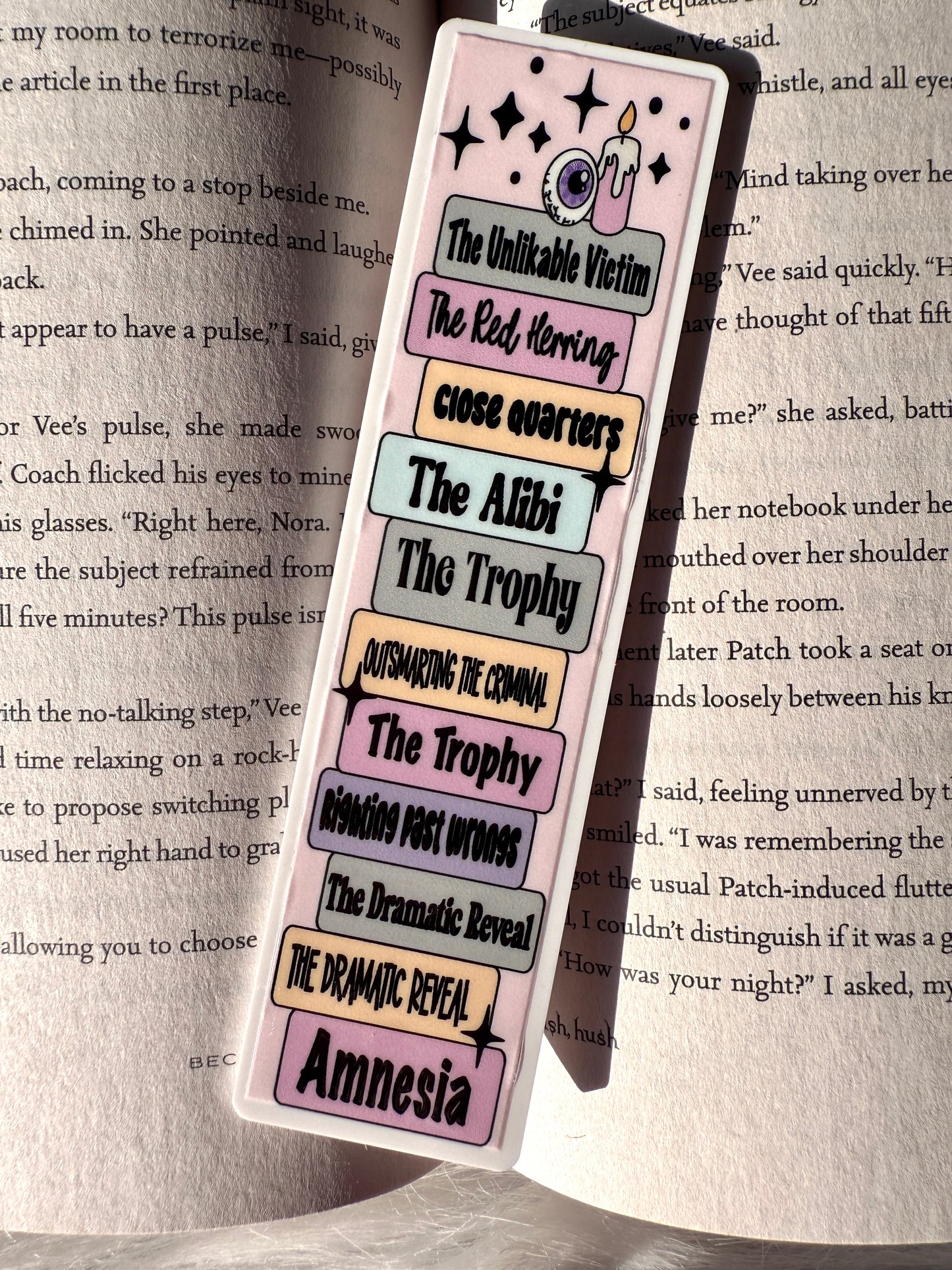 Mystery Tropes Acrylic Bookmark