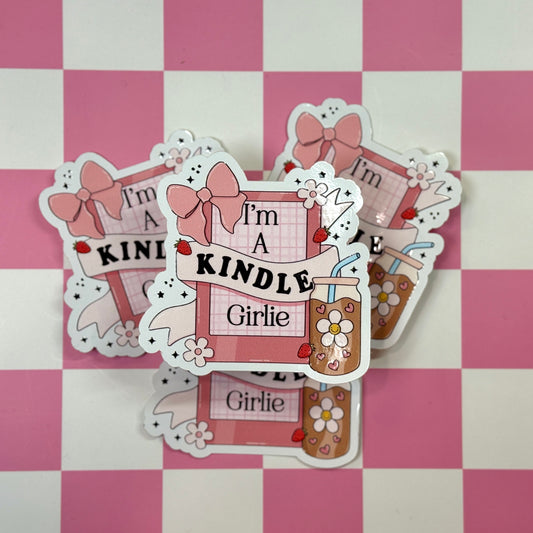 Kindle Girlie Sticker