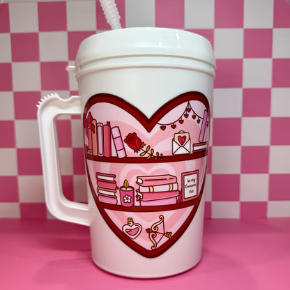 Romance Bookshelf 34oz Mega Mug