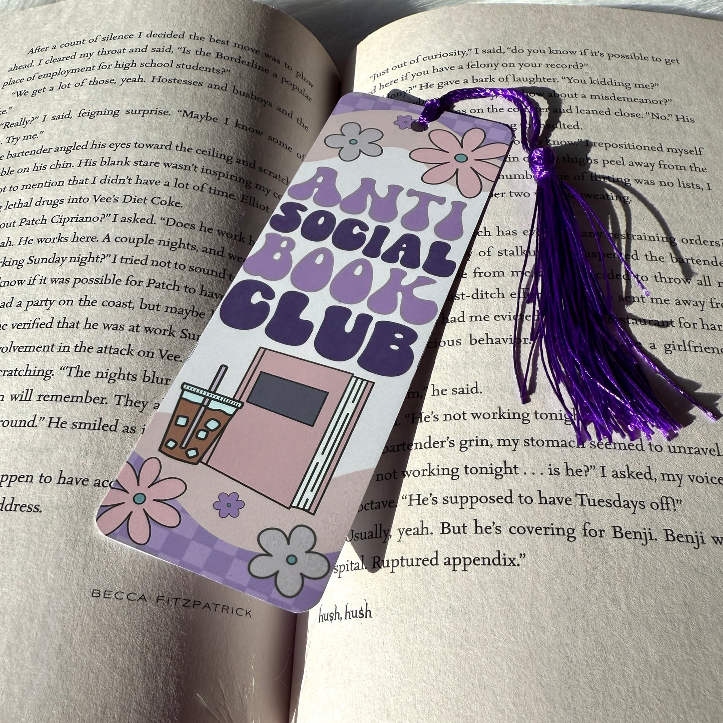 Anti Social Book Club Metal Bookmark