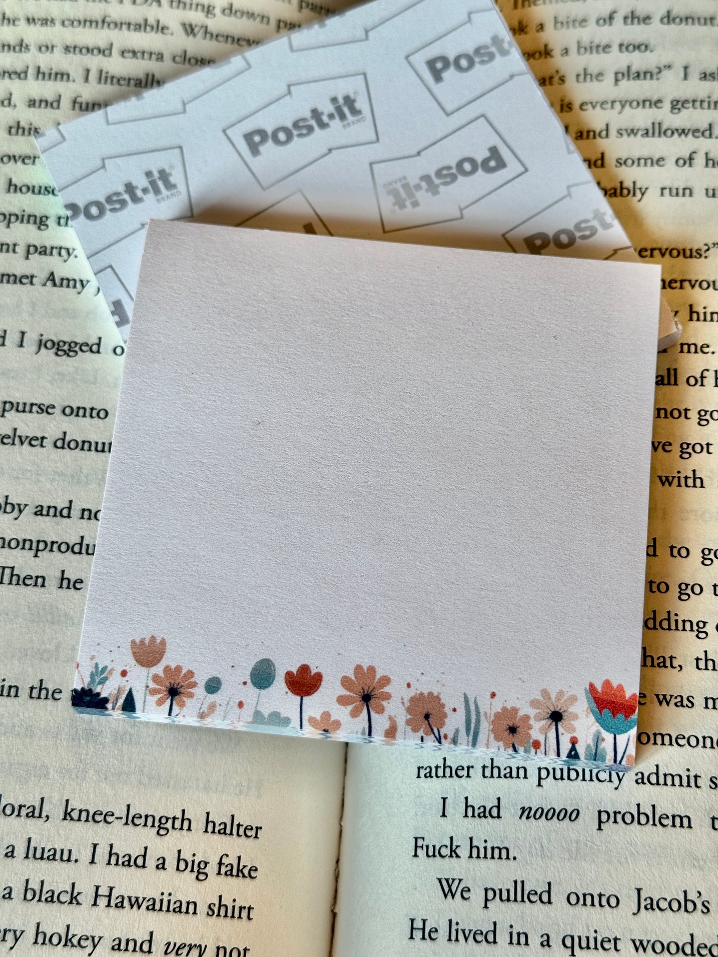 Floral Post-It Note