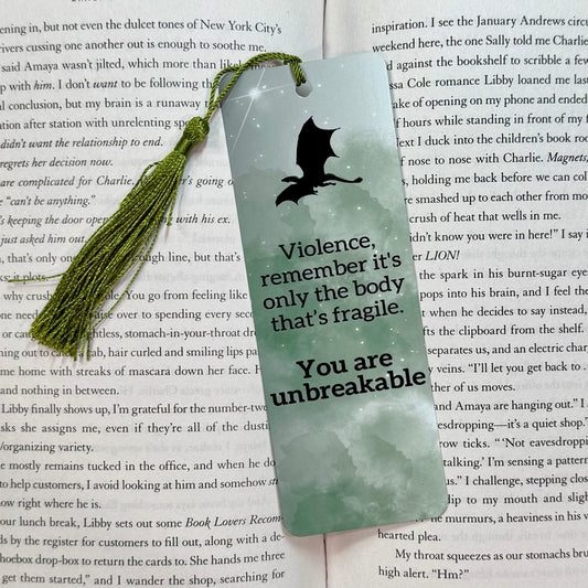 You Are Unbreakable Metal Bookmark