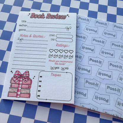 Coquette Book Review Post-It Note