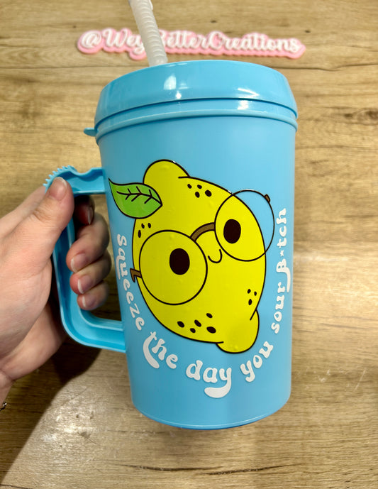 Squeeze the Day 34oz Mega Mug