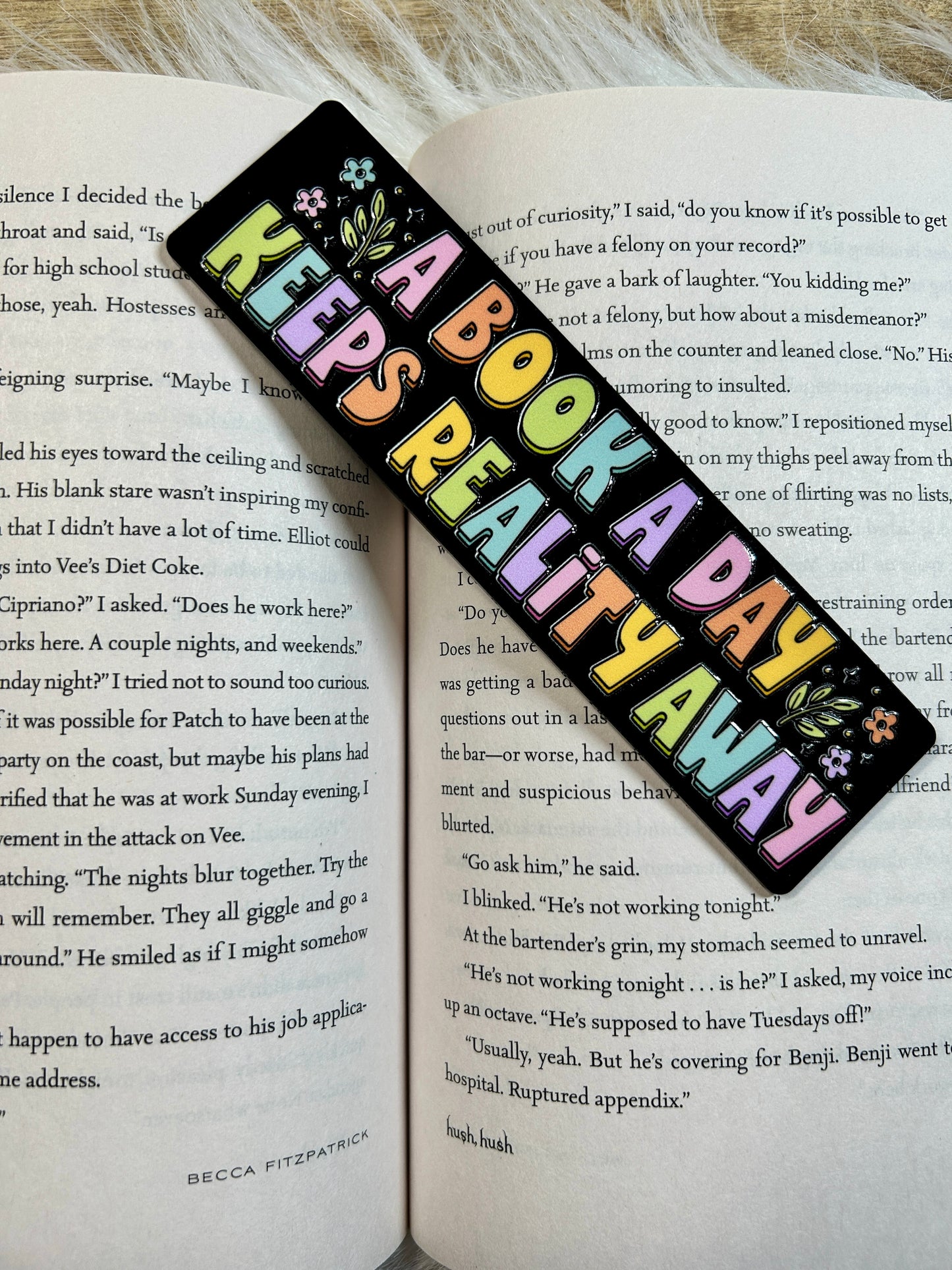 A Book A Day Acrylic Bookmark