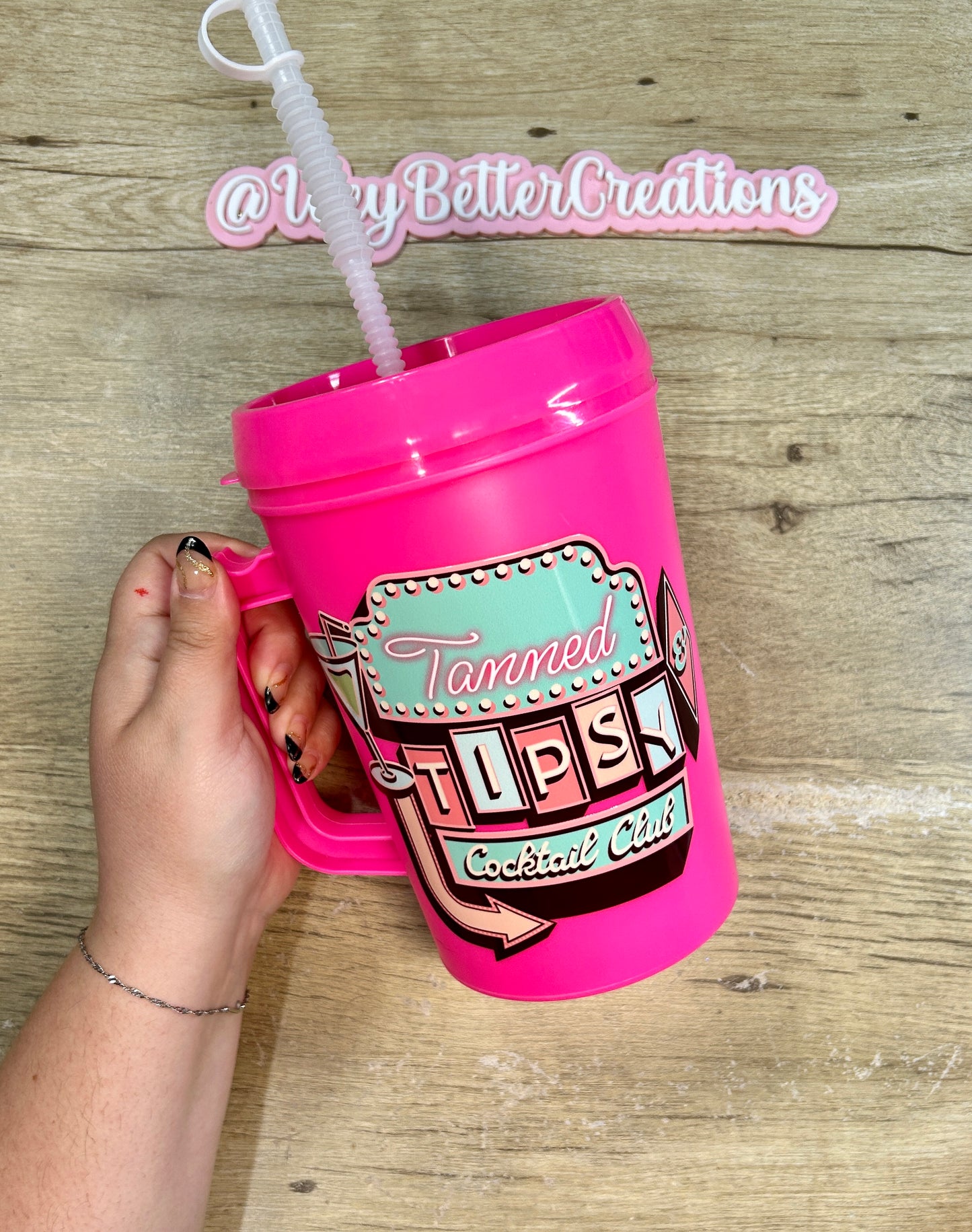 Tanned & Tipsy Cocktail Club 34oz Mega Mug