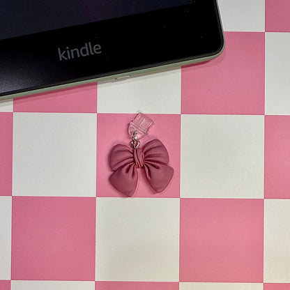 Puffy Bow Dust Plug Charm