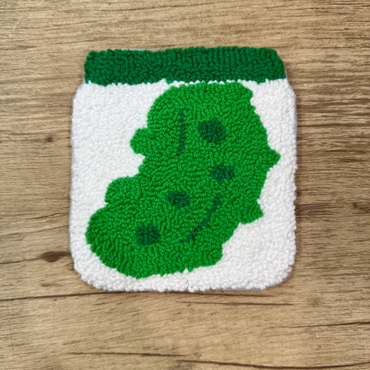 Pickle Jar Mug Rug