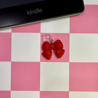 Puffy Bow Dust Plug Charm