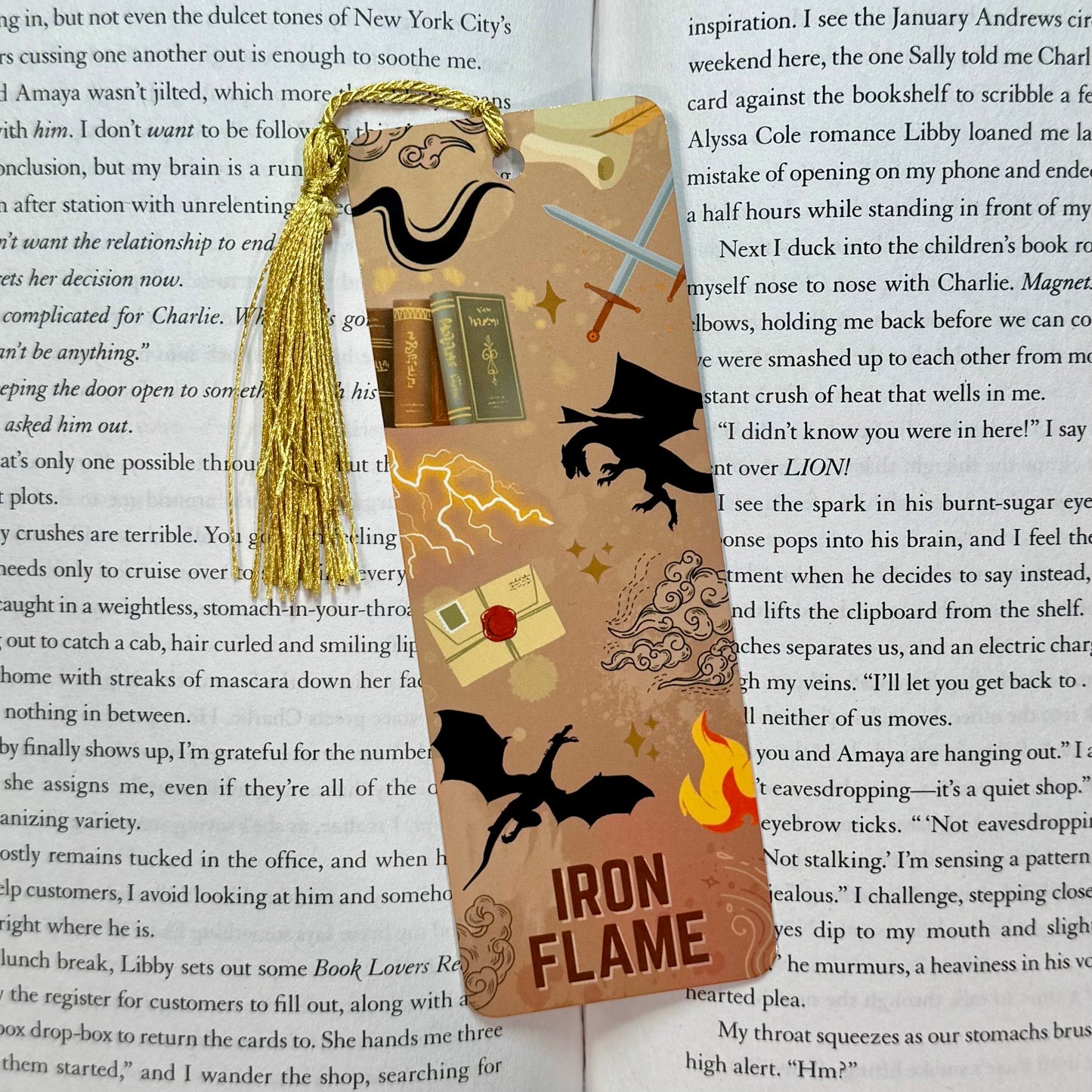 Dragon Rider Metal Bookmark