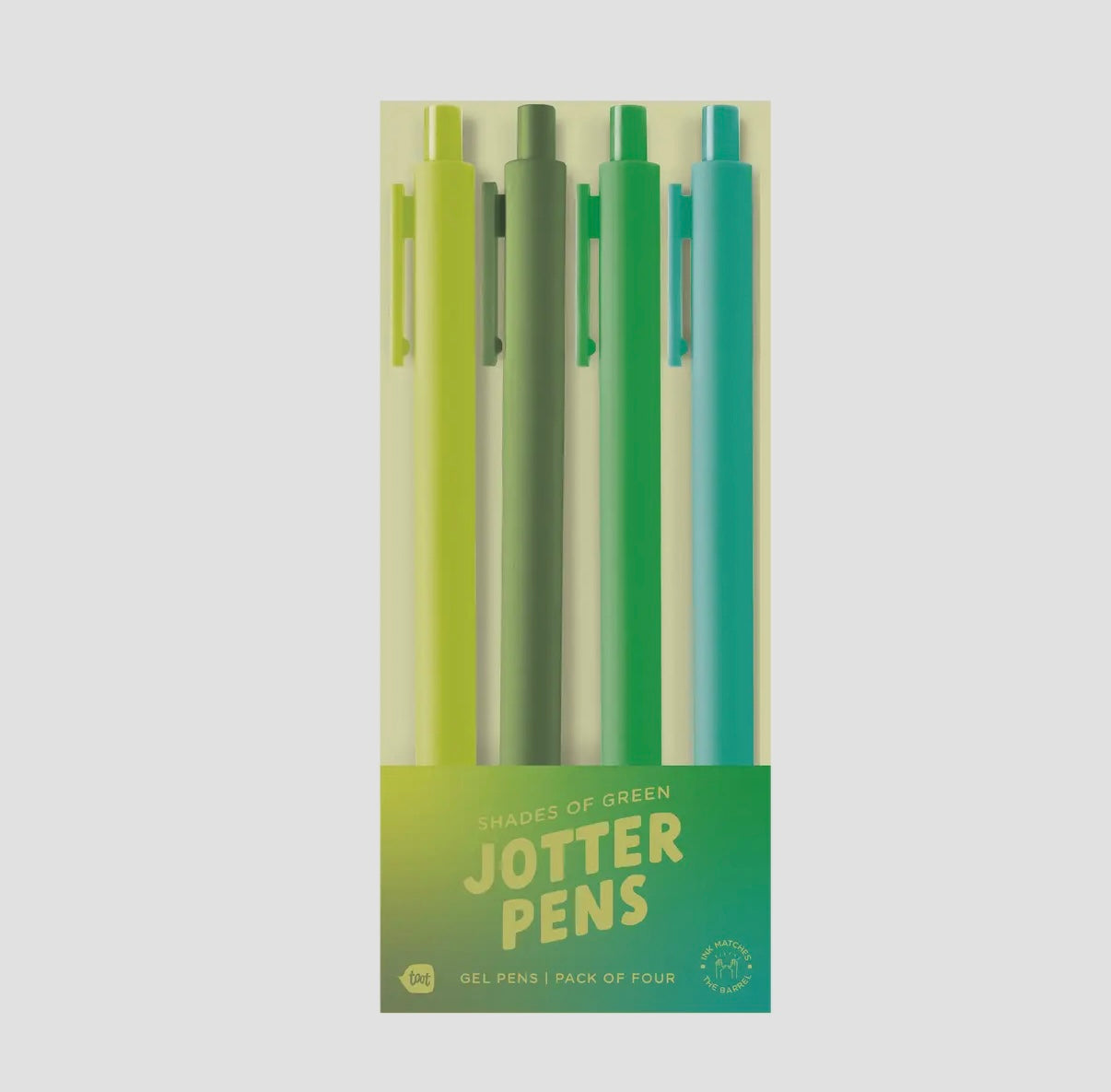 Green Gradient Jotter Pen (4 Pack)