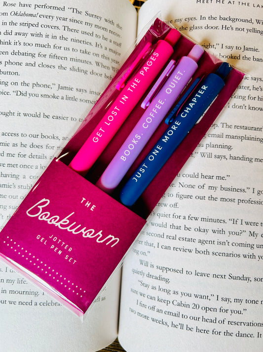 The Bookworm Jotter Pen (3 Pack)