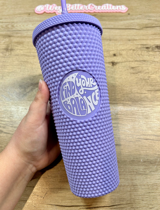 Find Your Balance Studded Tumbler