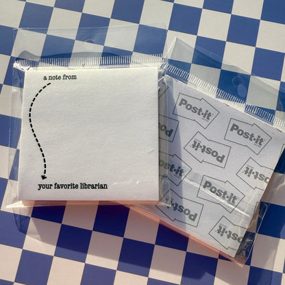 Your Favorite Librarian Post-It Note