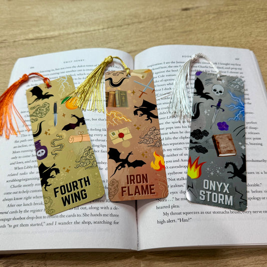 Dragon Rider Metal Bookmark