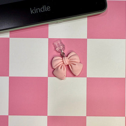 Puffy Bow Dust Plug Charm