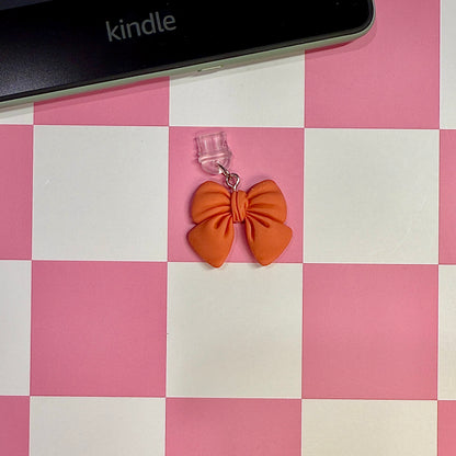 Puffy Bow Dust Plug Charm