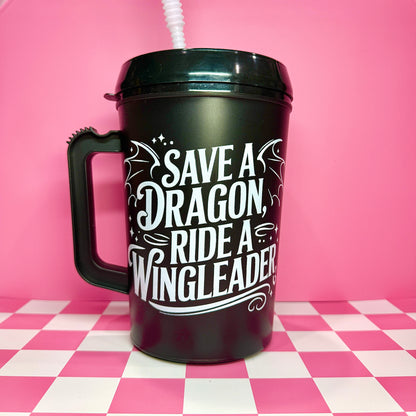 Save a Dragon, Ride a Wingleader 34oz Mega Mug