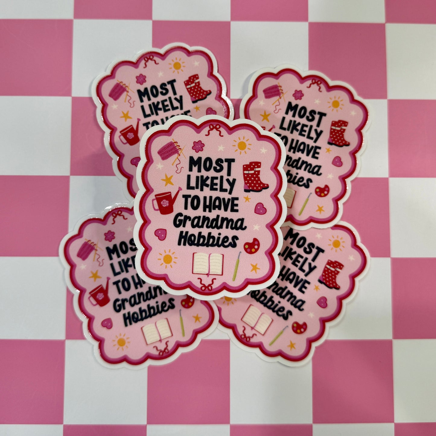 Grandma Hobbies Sticker