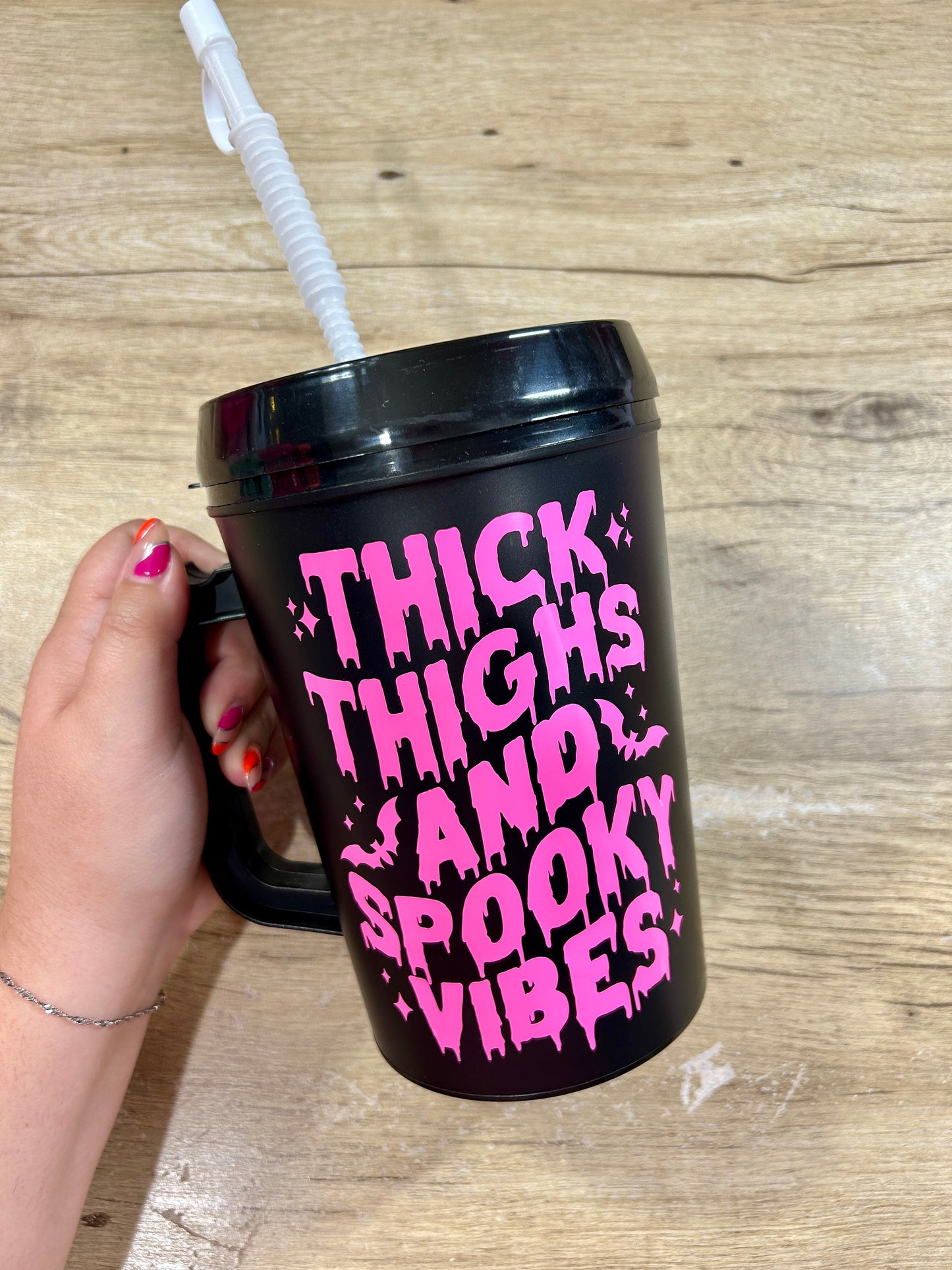 Thick Thighs Halloween 34oz Mega Mug