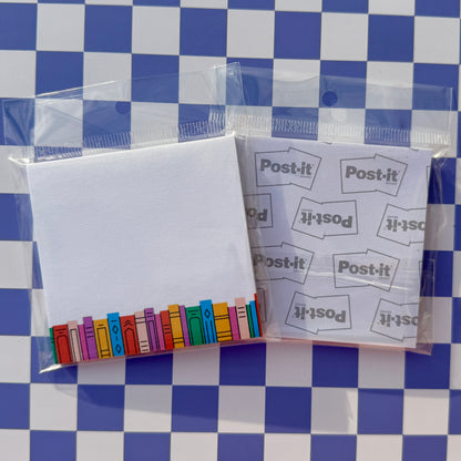 Rainbow Bookstack Post-It Note