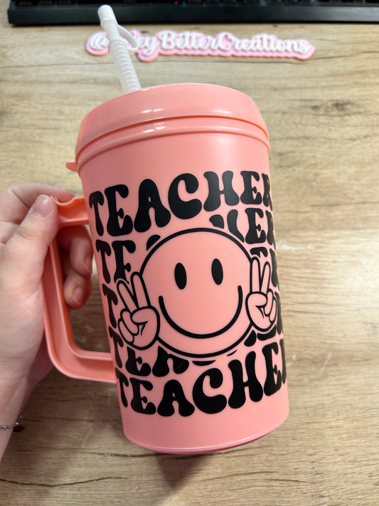 Teacher Smiley 34oz Mega Mug