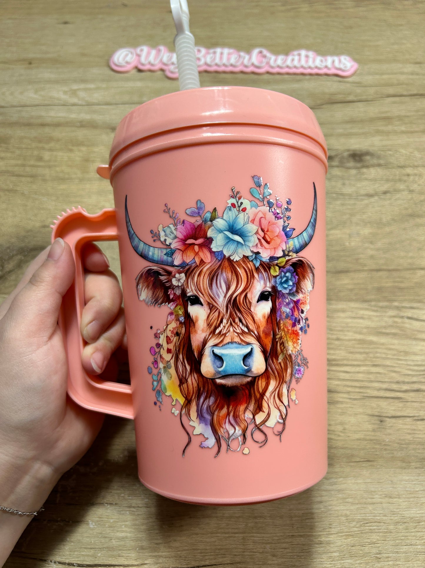 Pink Cow 34oz Mega Mug
