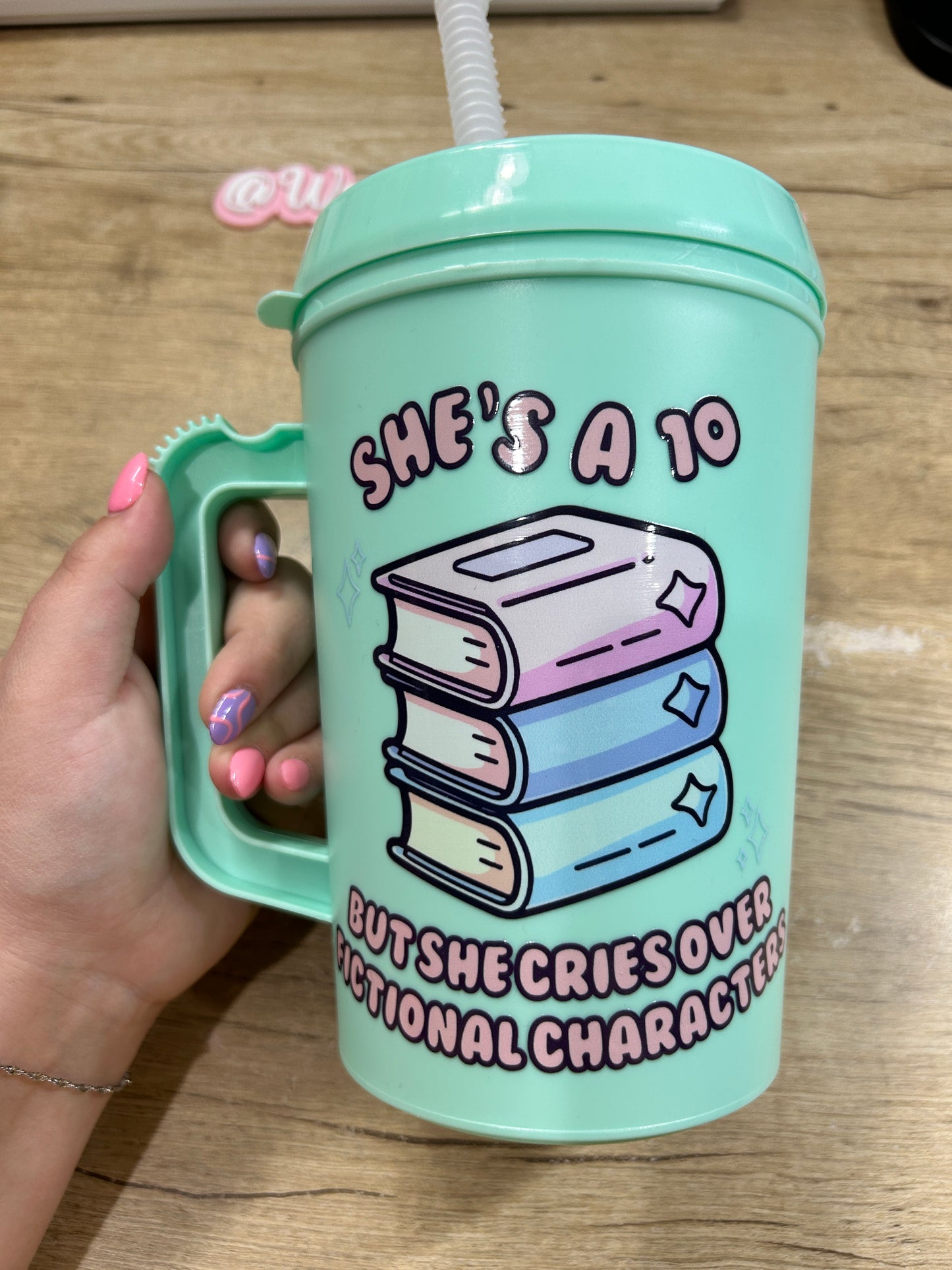 Cries Over Fictional Characters 34oz Mega Mug