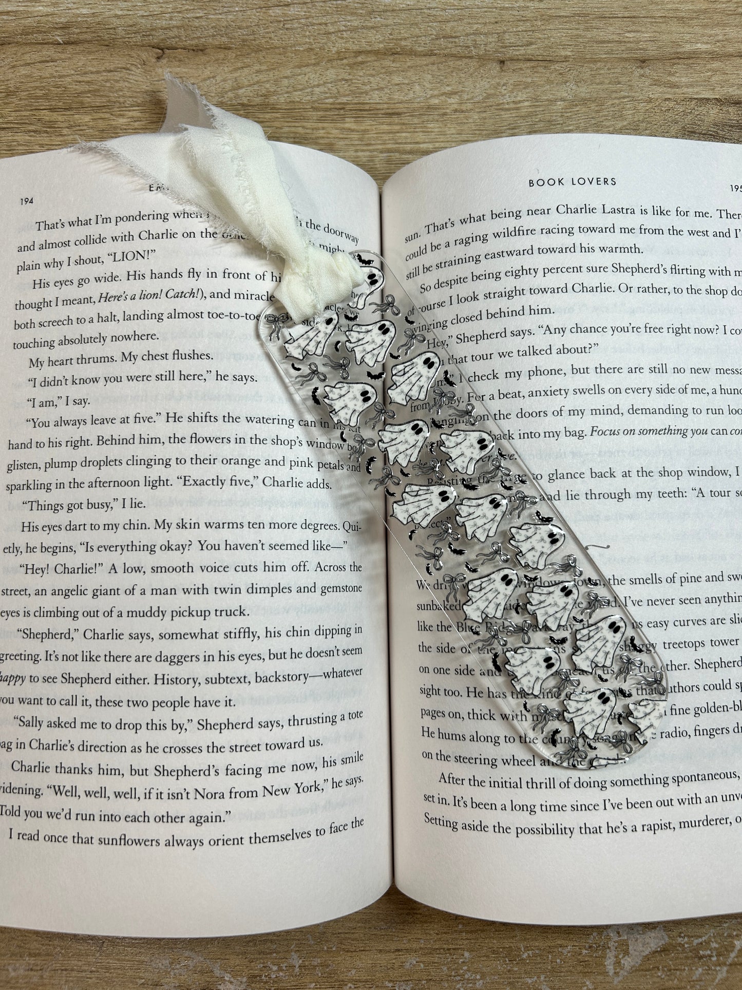 Coquette Ghosts Acrylic Bookmark