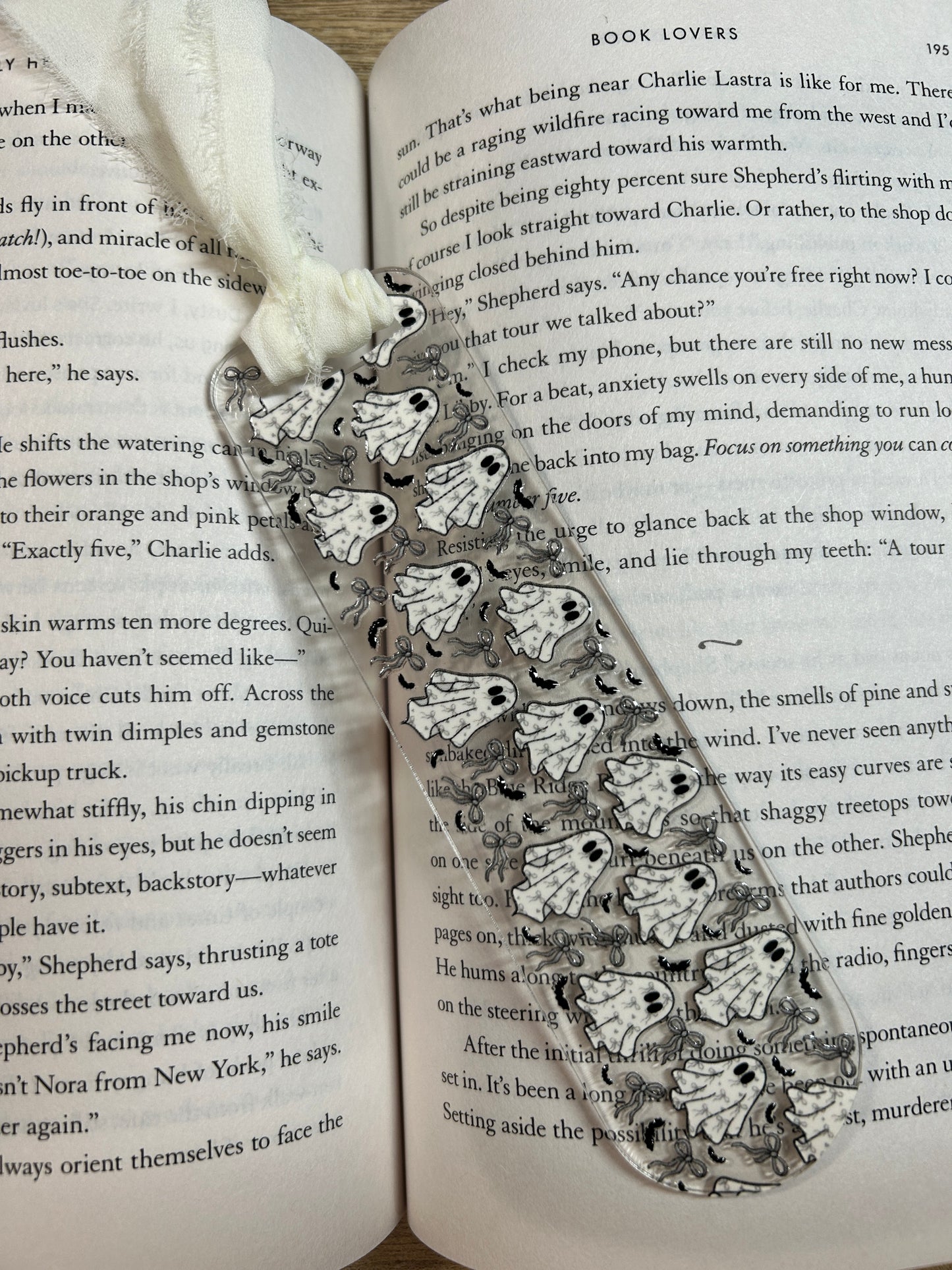 Coquette Ghosts Acrylic Bookmark