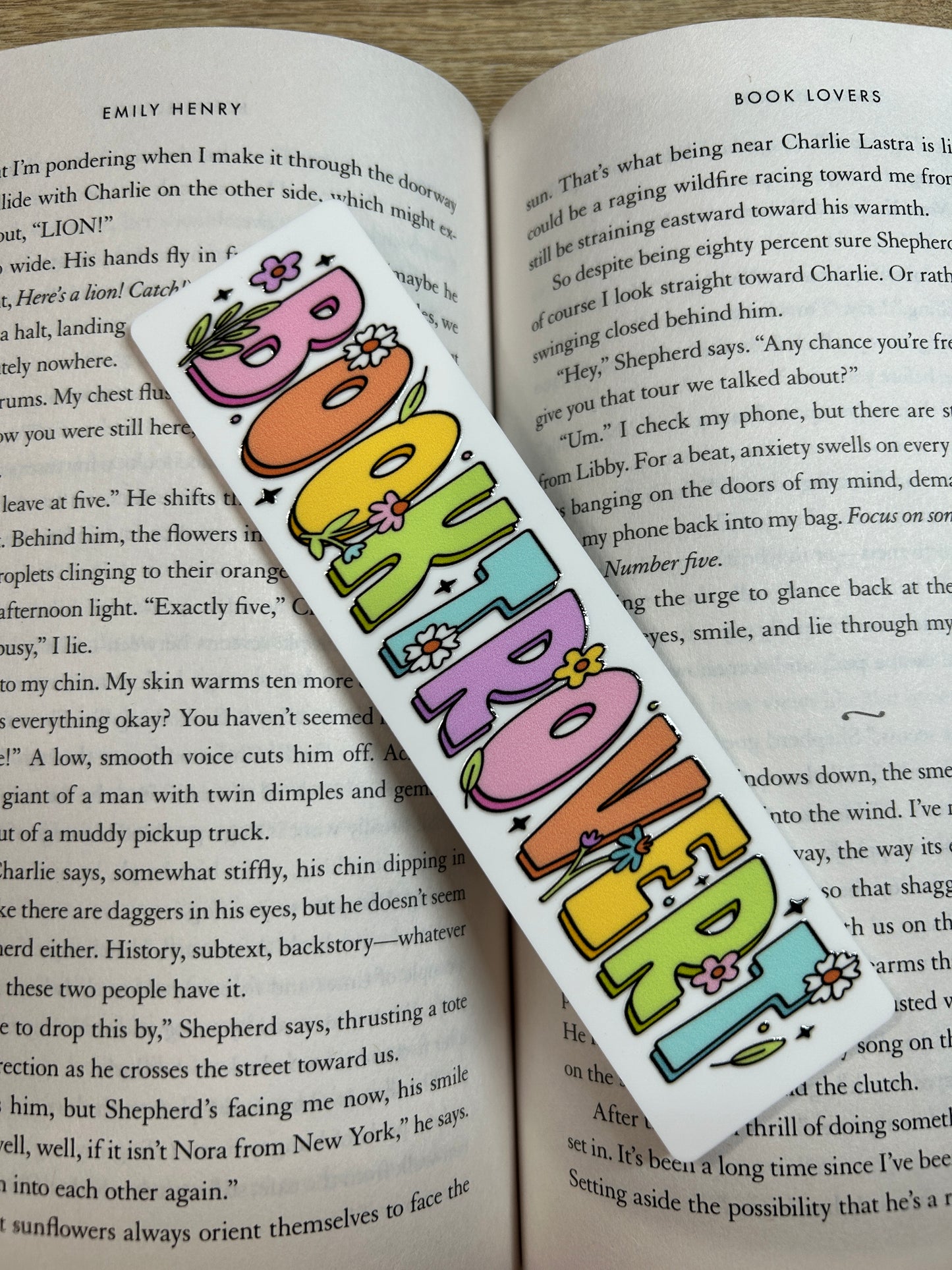 Booktrovert Acrylic Bookmark