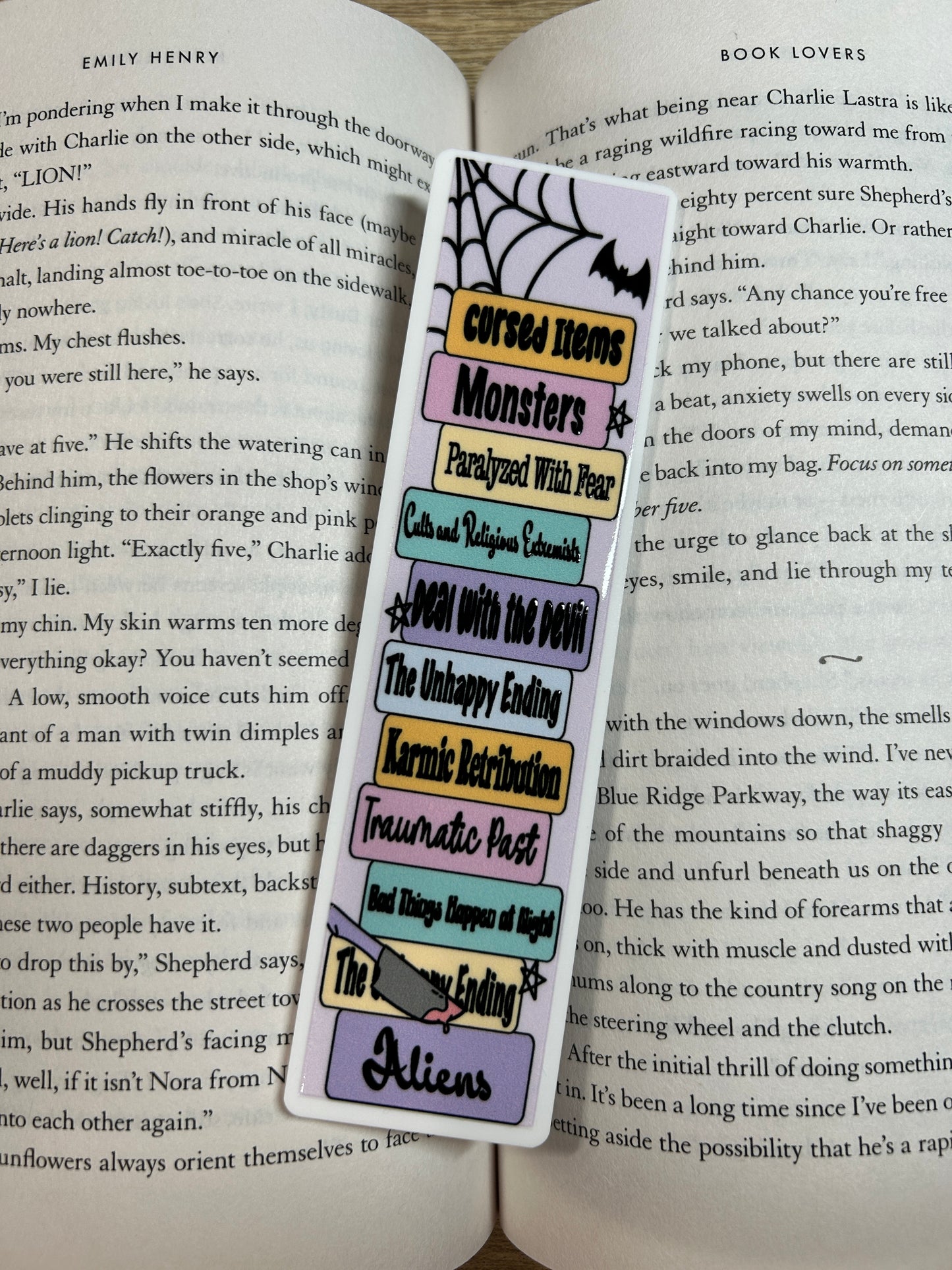 Thriller Tropes Acrylic Bookmark